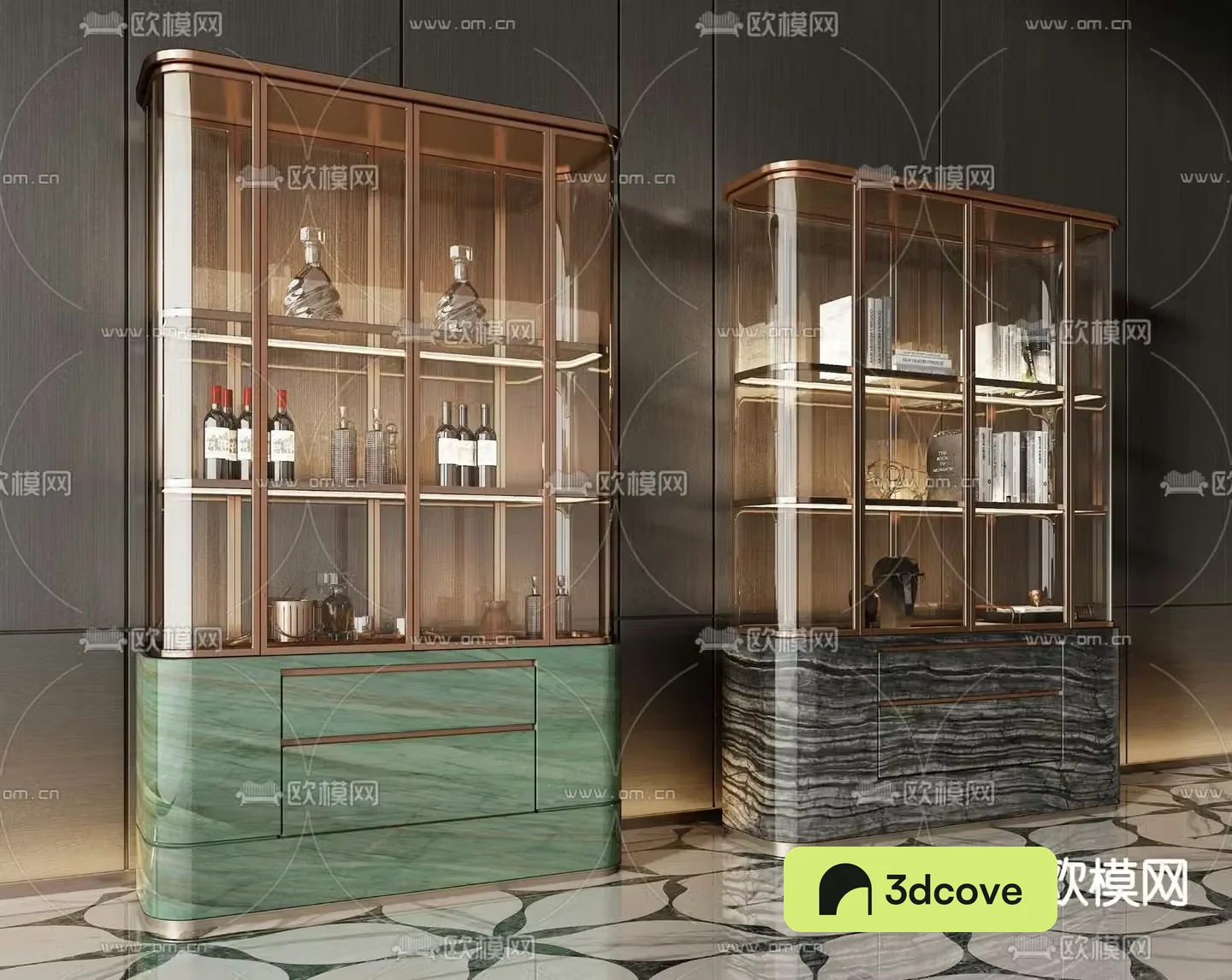Luxury wine cabinet decorative cabinet