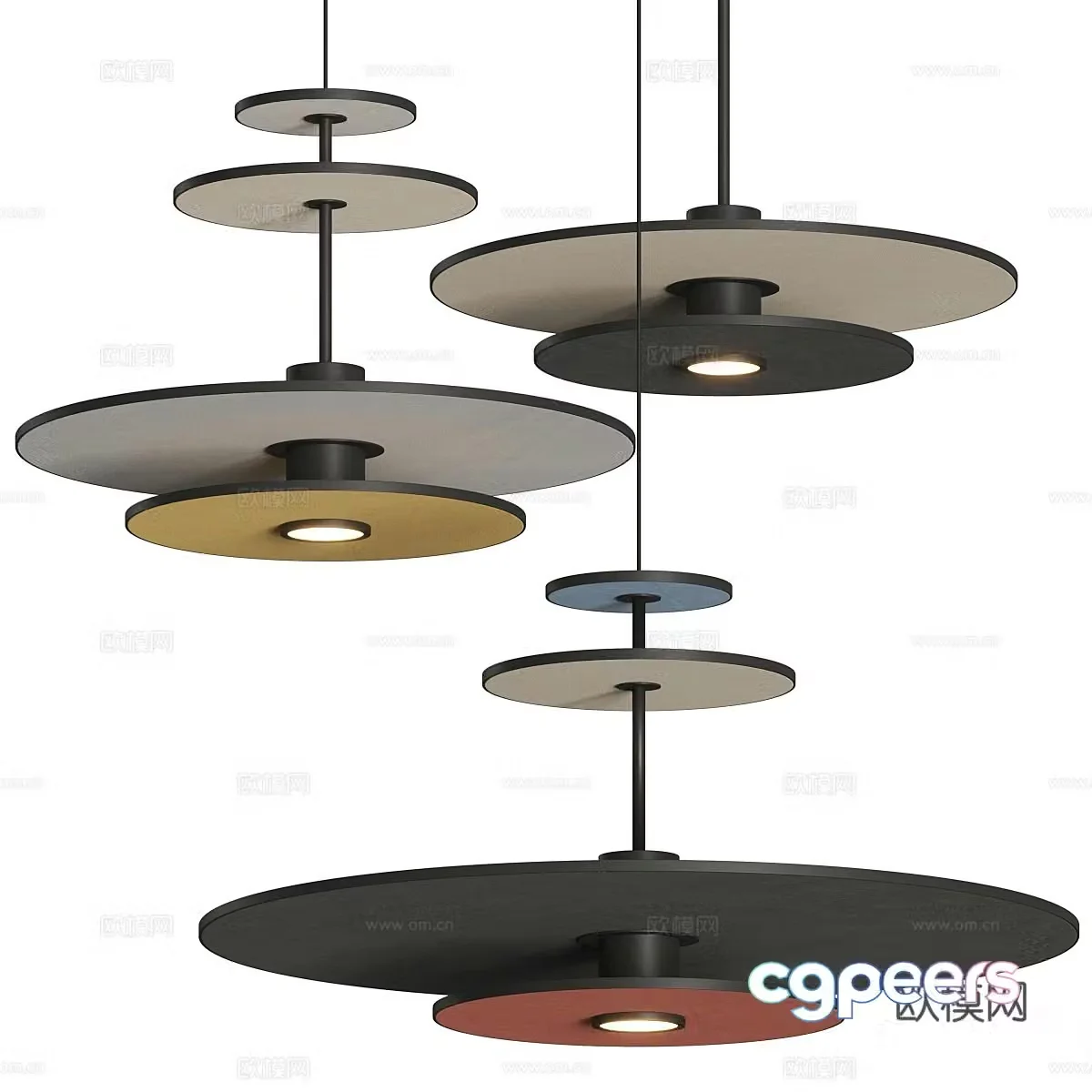Creative chandelier 3d model
