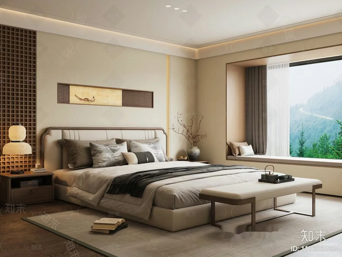Cozy Bedroom 3D Model – 11077 – VRAY Render