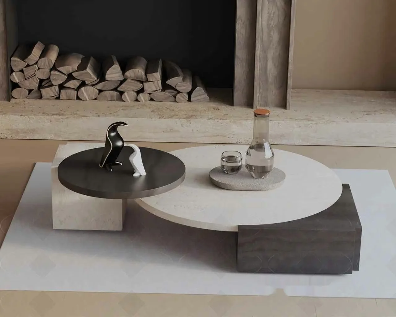 Modern Coffee Table 3D Model – 13073 – VRAY Render
