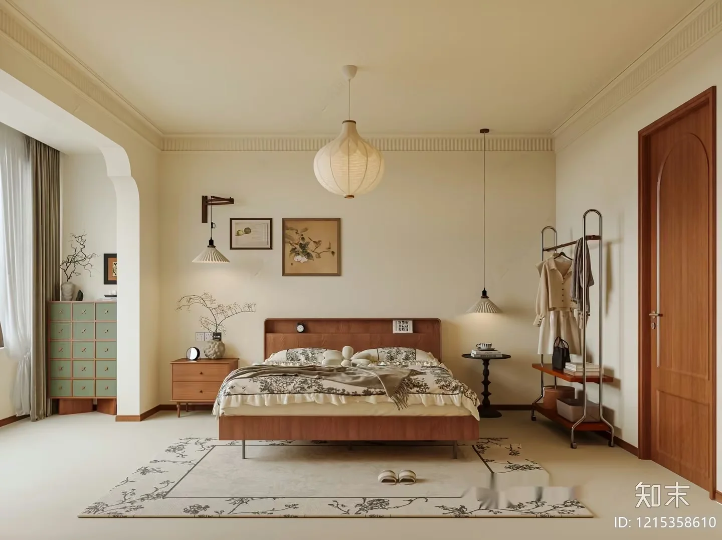 Cozy Bedroom 3D Model – 17774 – VRAY Render