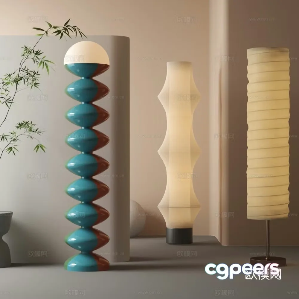 Modern floor lamp 3d model