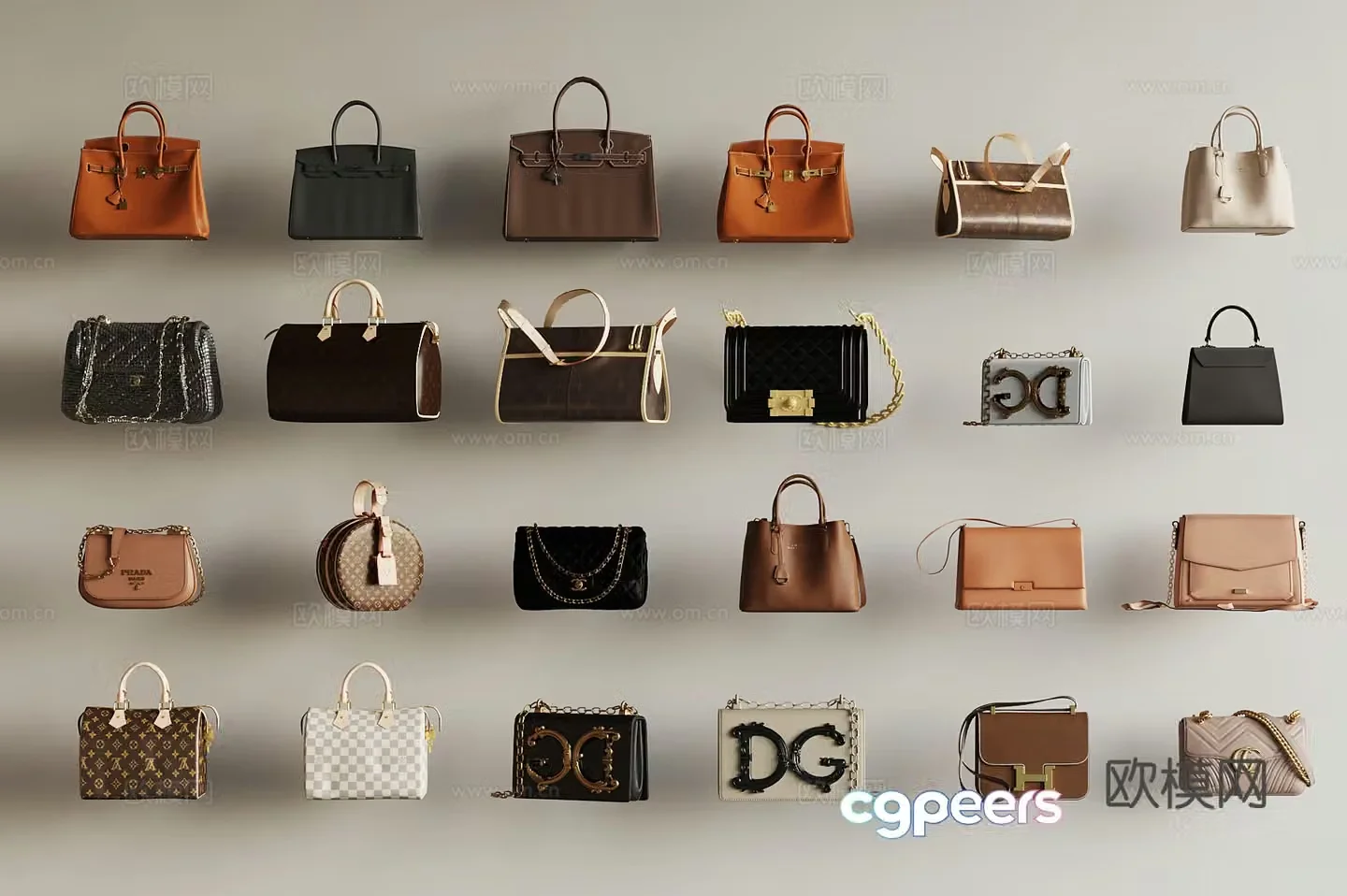 Modern bag 3d model