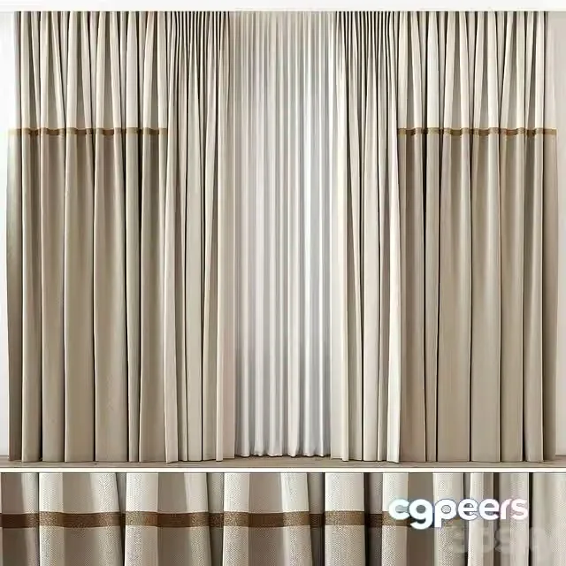 3ds Max Free – Curtain for Interior 033