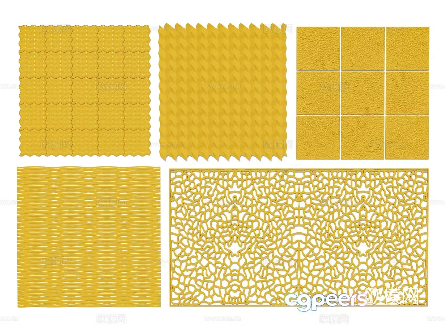 Modern interior European style stone metal stone slab marble three-dimensional wall wall wall trim metal 3d model