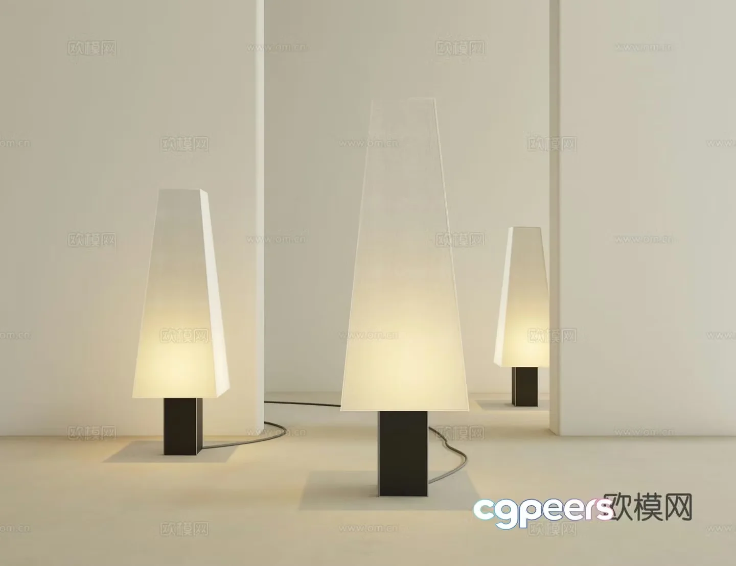 Creative floor lamp 3d model