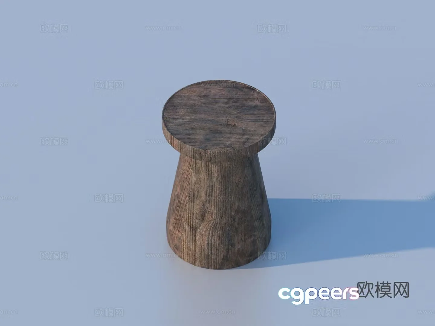 Stool Wooden Stool Furniture Sketch 3D Model