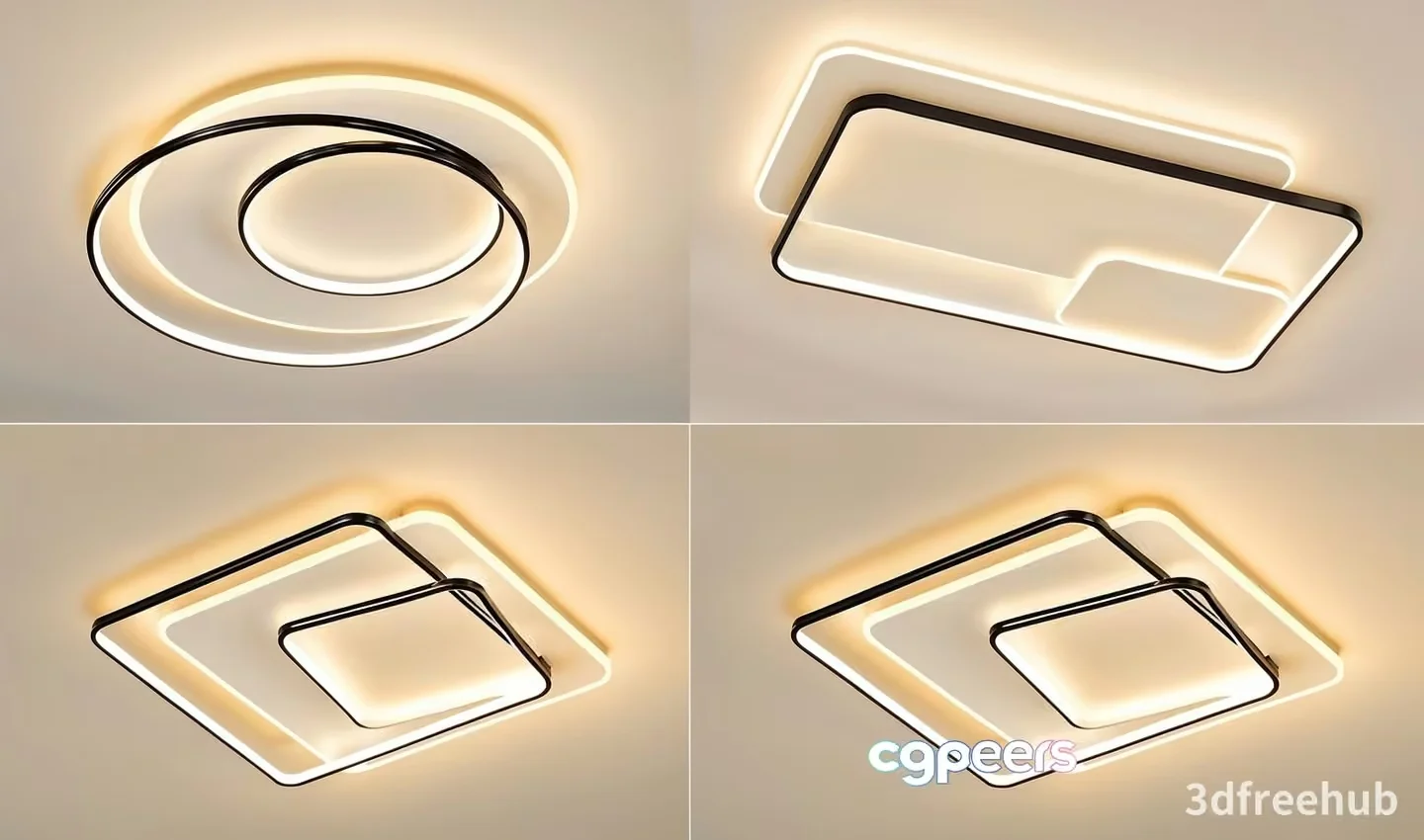 Modern Light Fixtures 3D Model – 22020 – VRAY Render