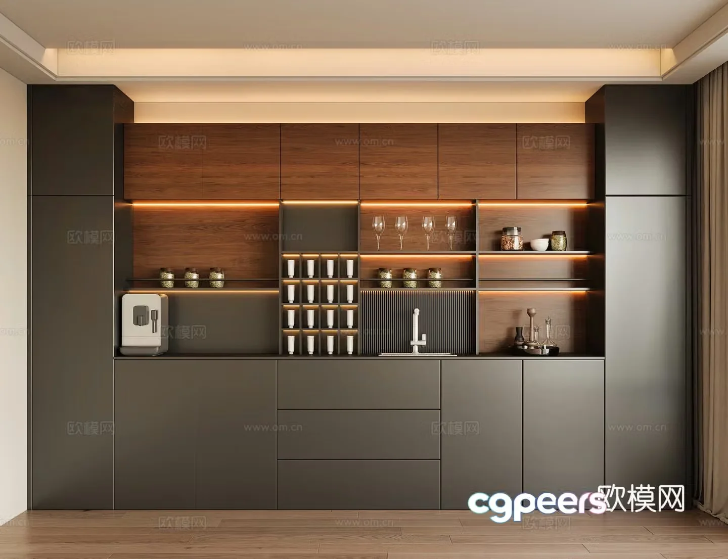 Modern sideboard 3D model