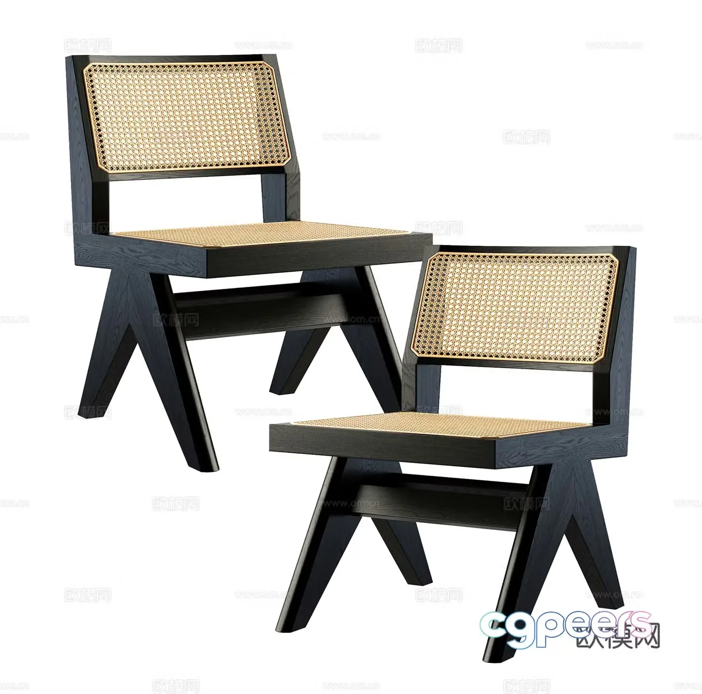 Modern single chair 3d model