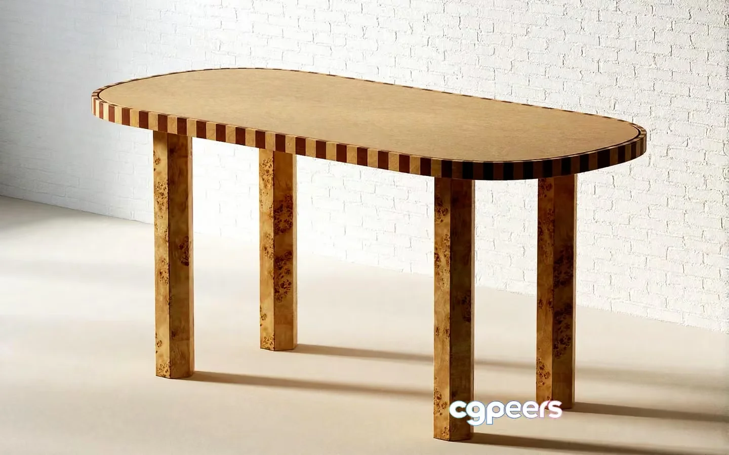 A Wooden Table 3D Model – 10247 – VRAY Render