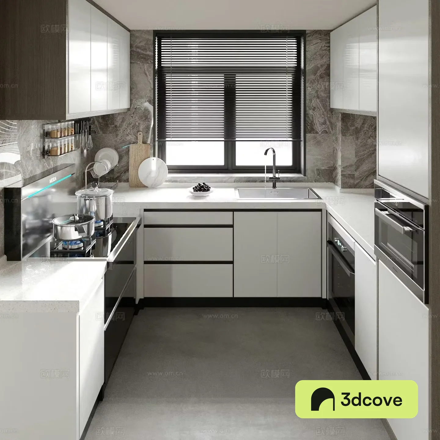 modern kitchen cabinet