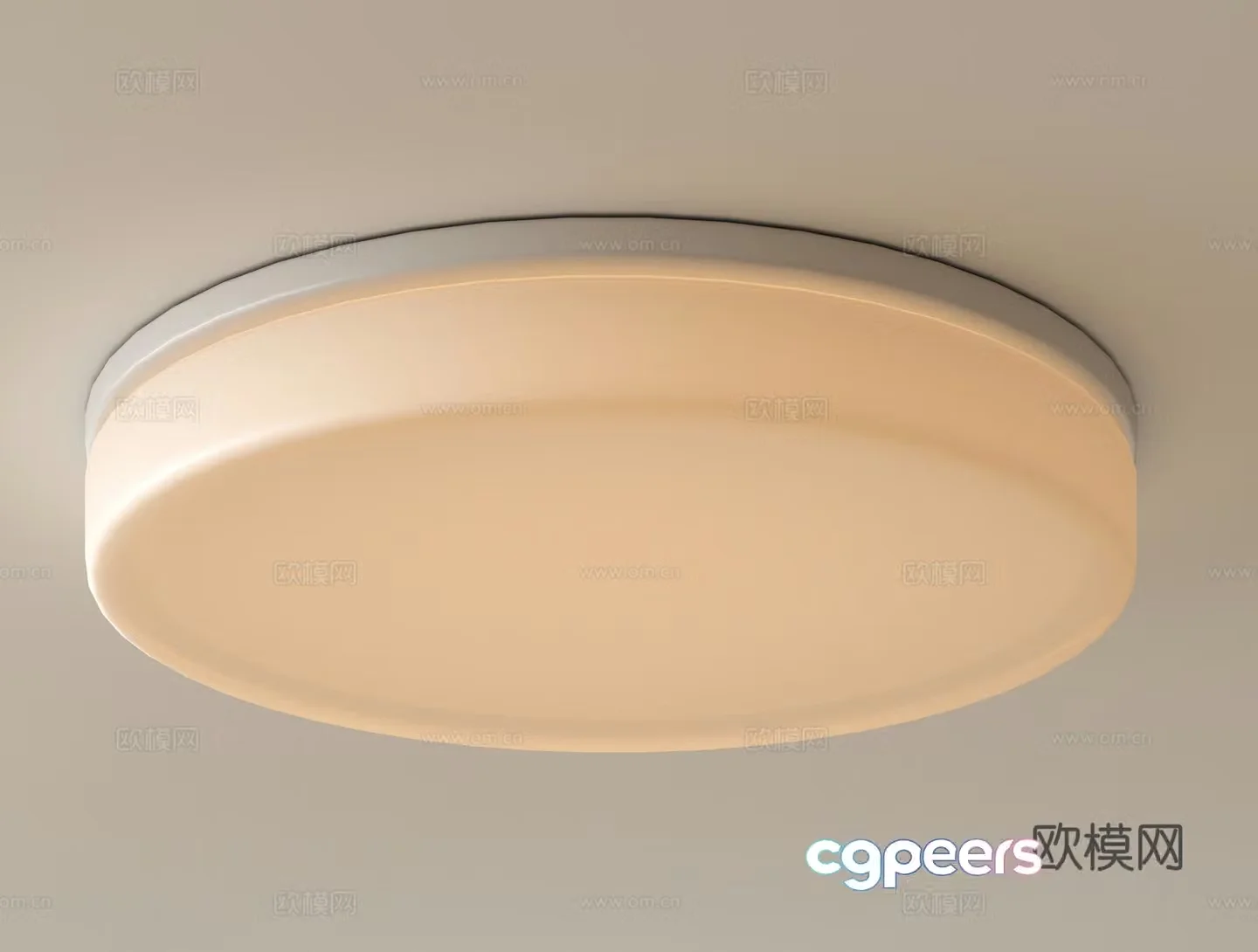 Modern round ceiling lamp 3d model