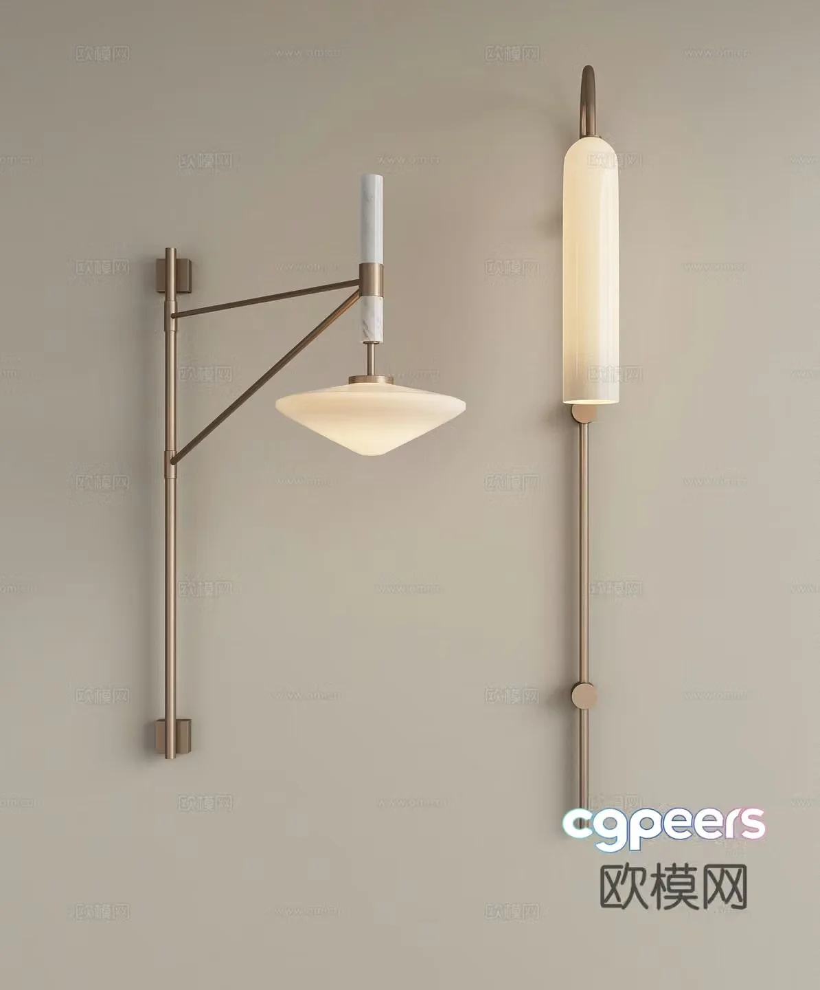 Modern metal wall lamp Bedside wall lamp Large wall lamp Living room wall lamp Study room wall lamp 3D model