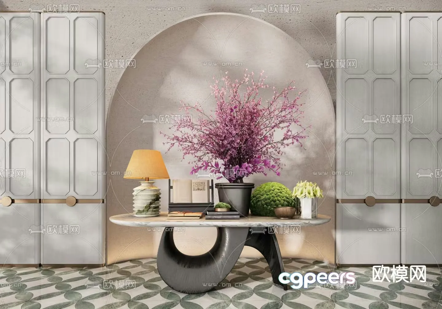 CCD Hotel End View Deck Case Deck 3D Model