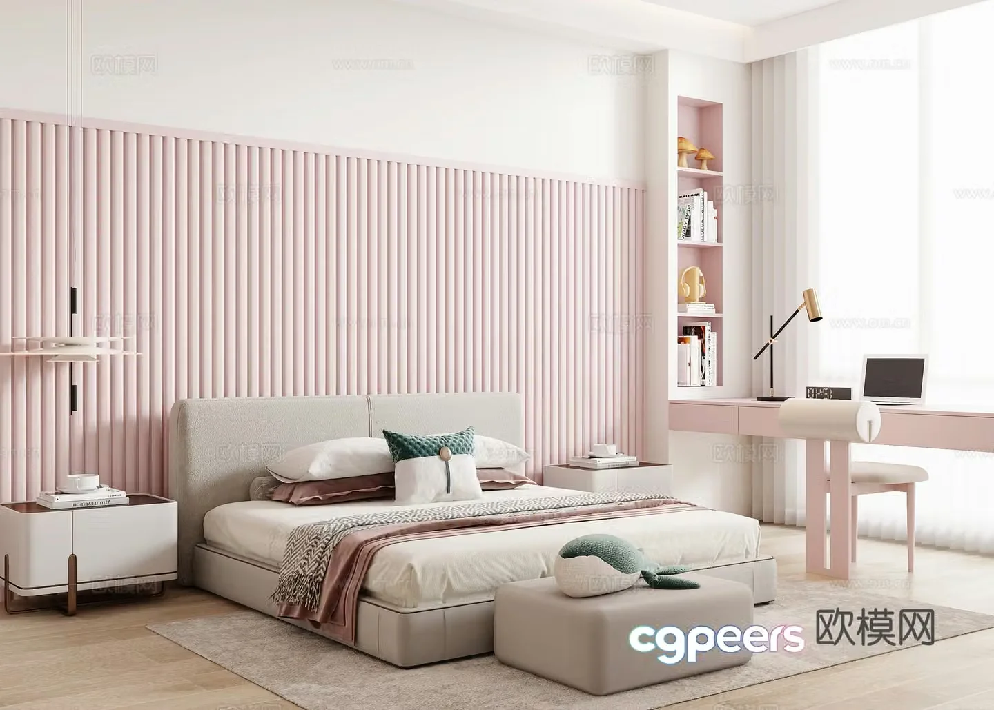 Modern children’s room 3d model