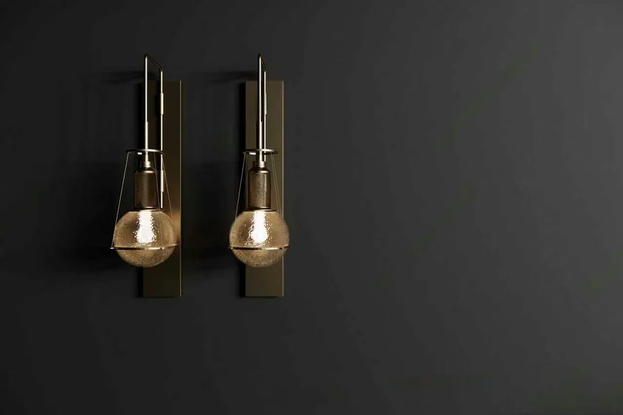 Gold Light Fixtures 3D Model – 17175 – VRAY Render
