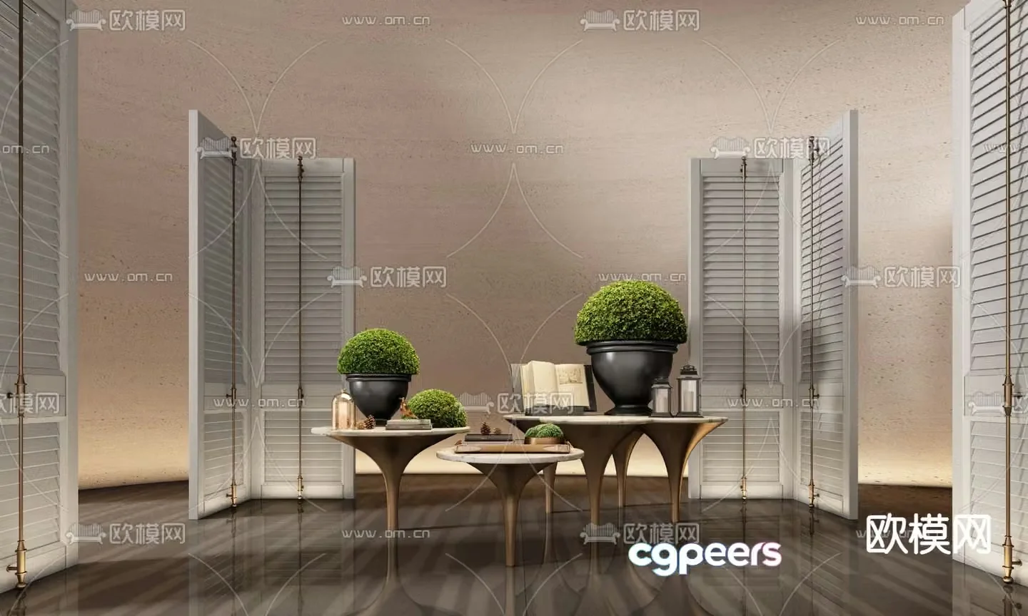 CCD Hotel end viewing platform 3D model