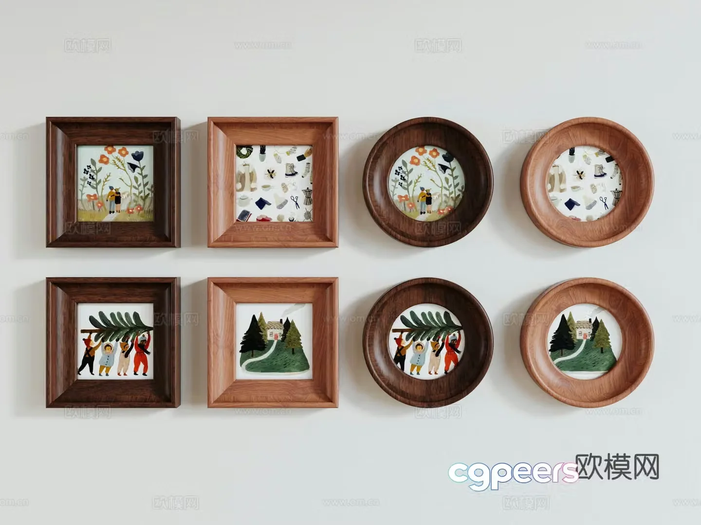 Children’s decorative painting 3d model