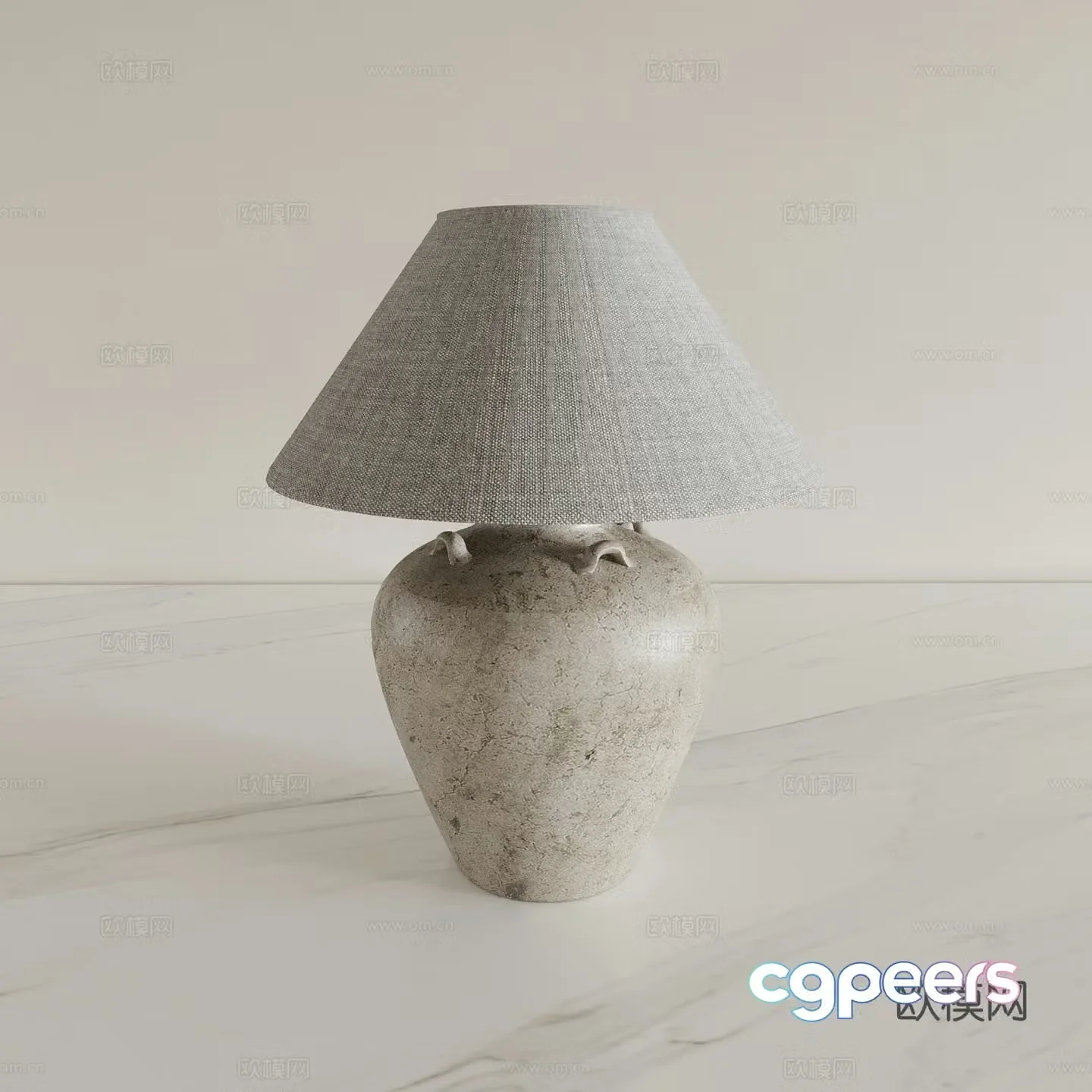 Wabi-sabi table lamp bedside lamp night light atmosphere lamp 3D model