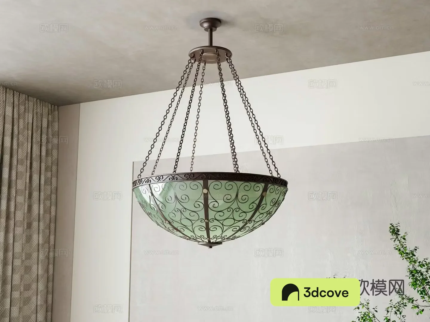 American chain chandelier