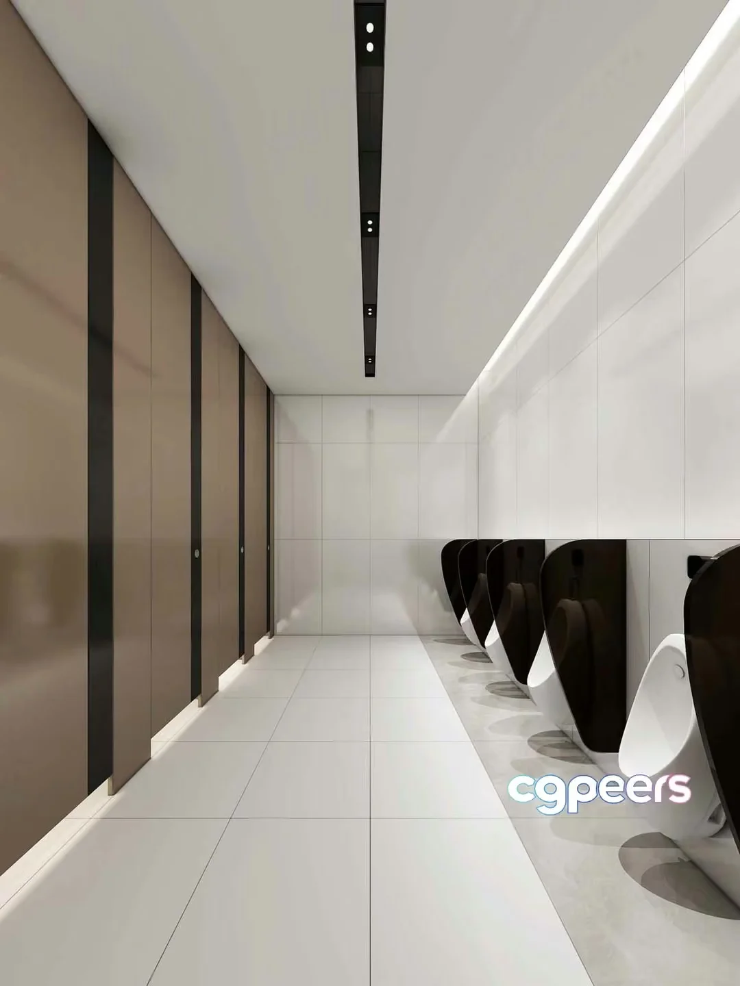 Modern Urinals 3D Model – 19764 – VRAY Render