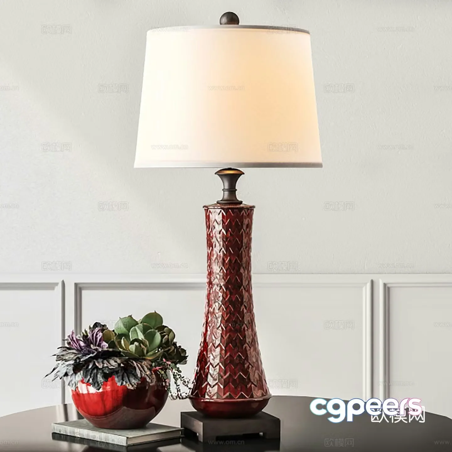 Nordic desk lamp bedside lamp living room bedroom desk lamp 3D model
