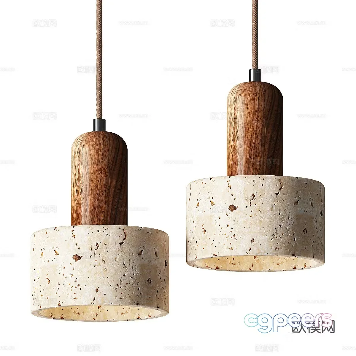 New Chinese style Wasabi hanging line light 3D model
