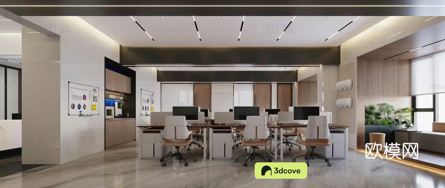 Office public office area