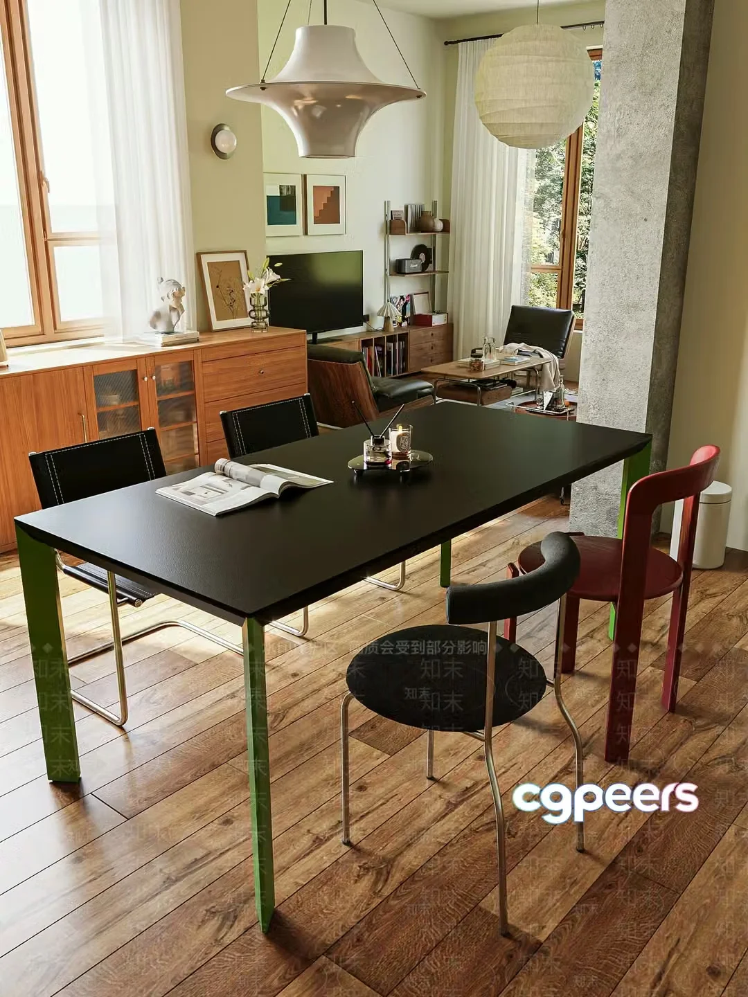 Modern Living Room 3D Model – 9221 – VRAY Render