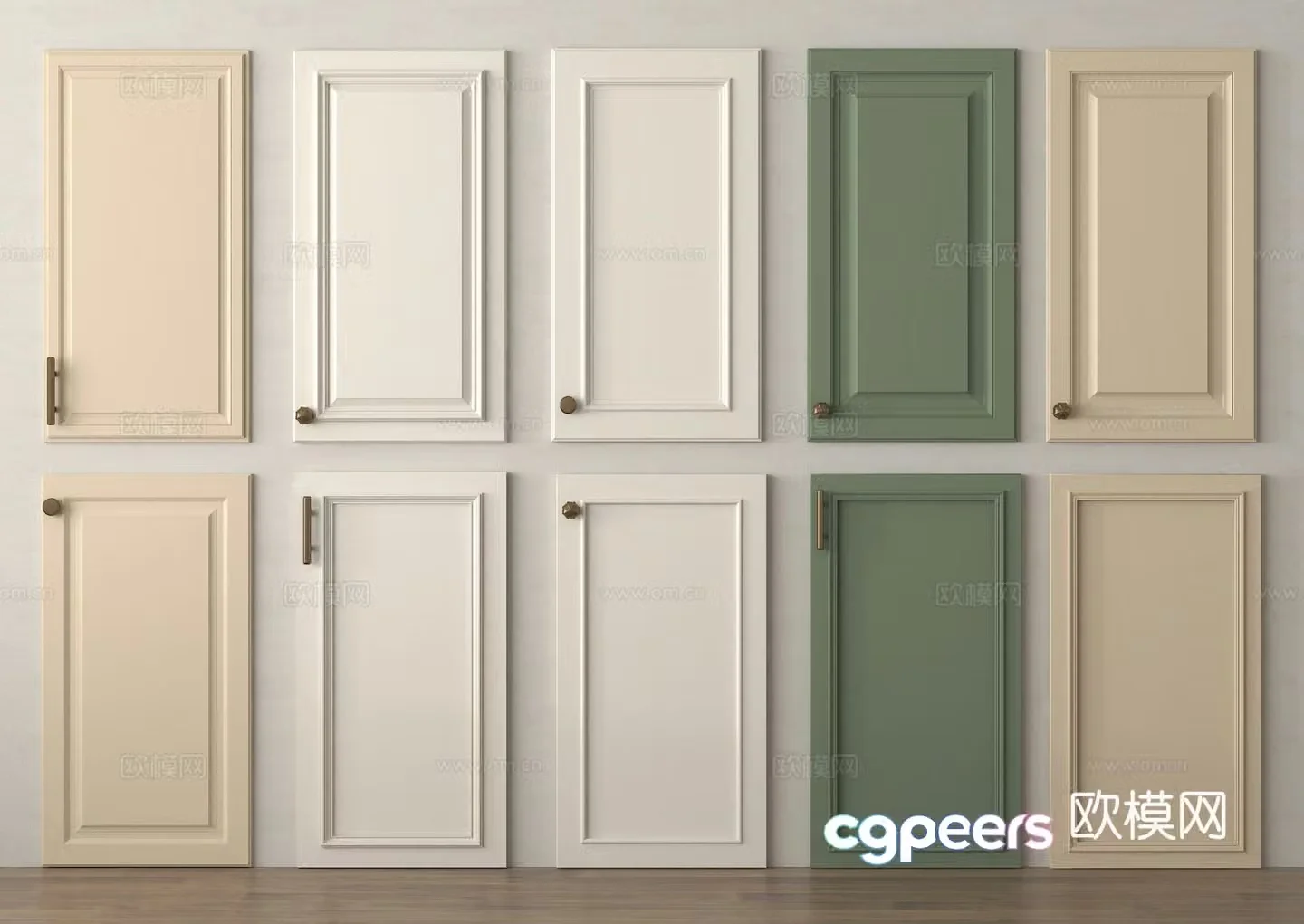 Cabinet door cabinet door panel 3D model
