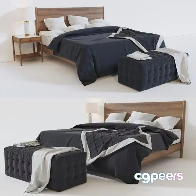 3ds Max Free – BED west elm