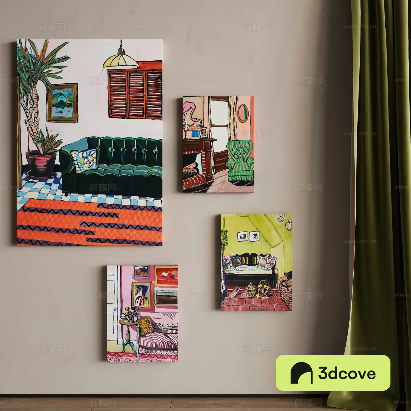 French oil painting decorative painting