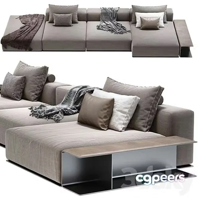 3ds Max Free – Westside Sofa_Poliform