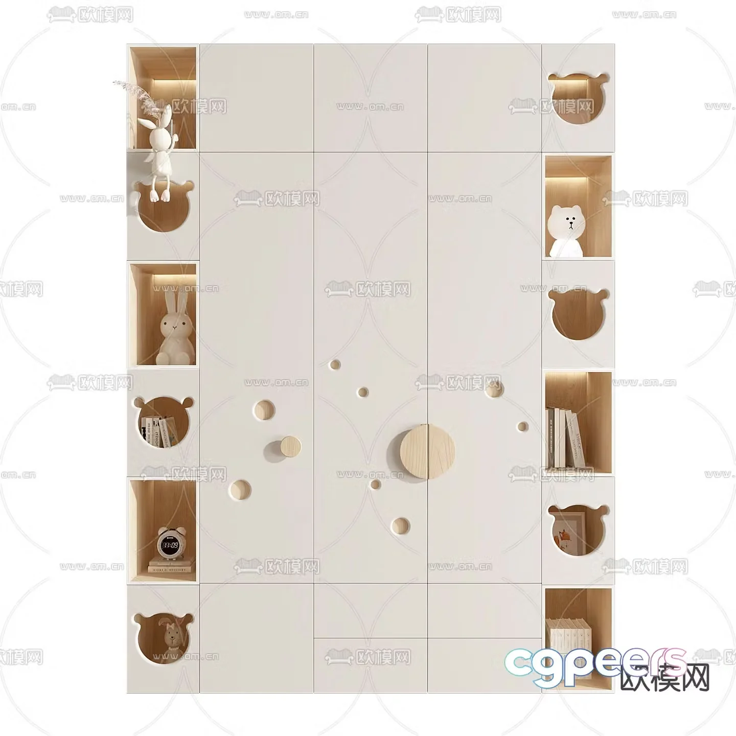 Children’s Wardrobe Wardrobe 3d model