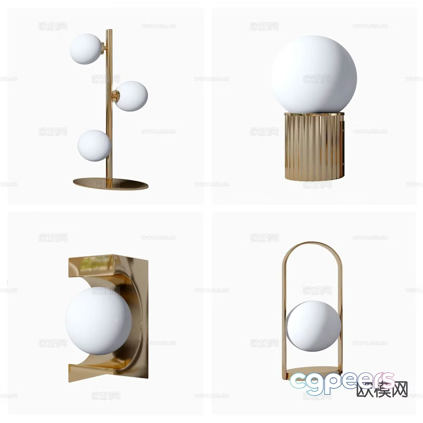 Italian table lamp 3d model