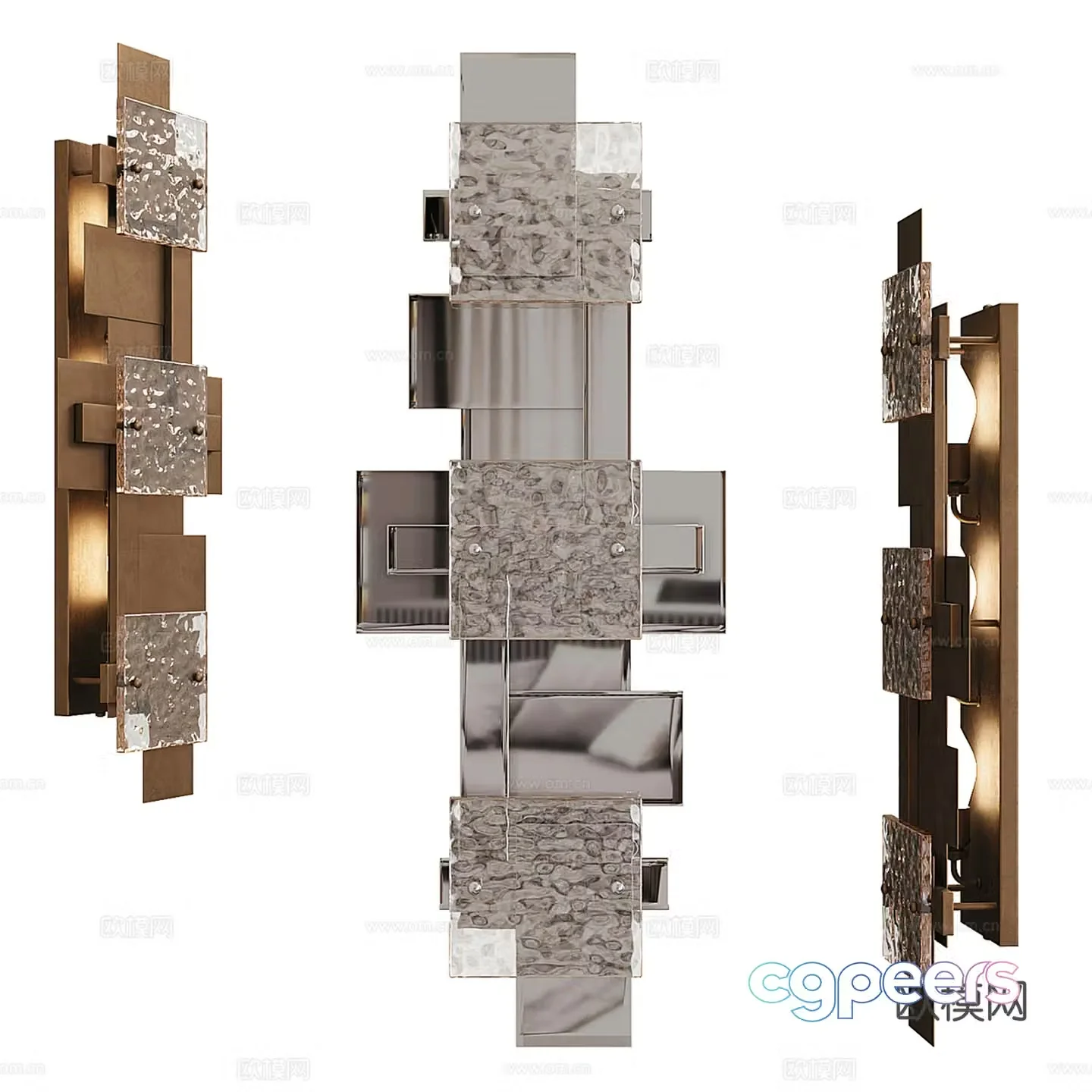 Light luxury wall lamp 3D model