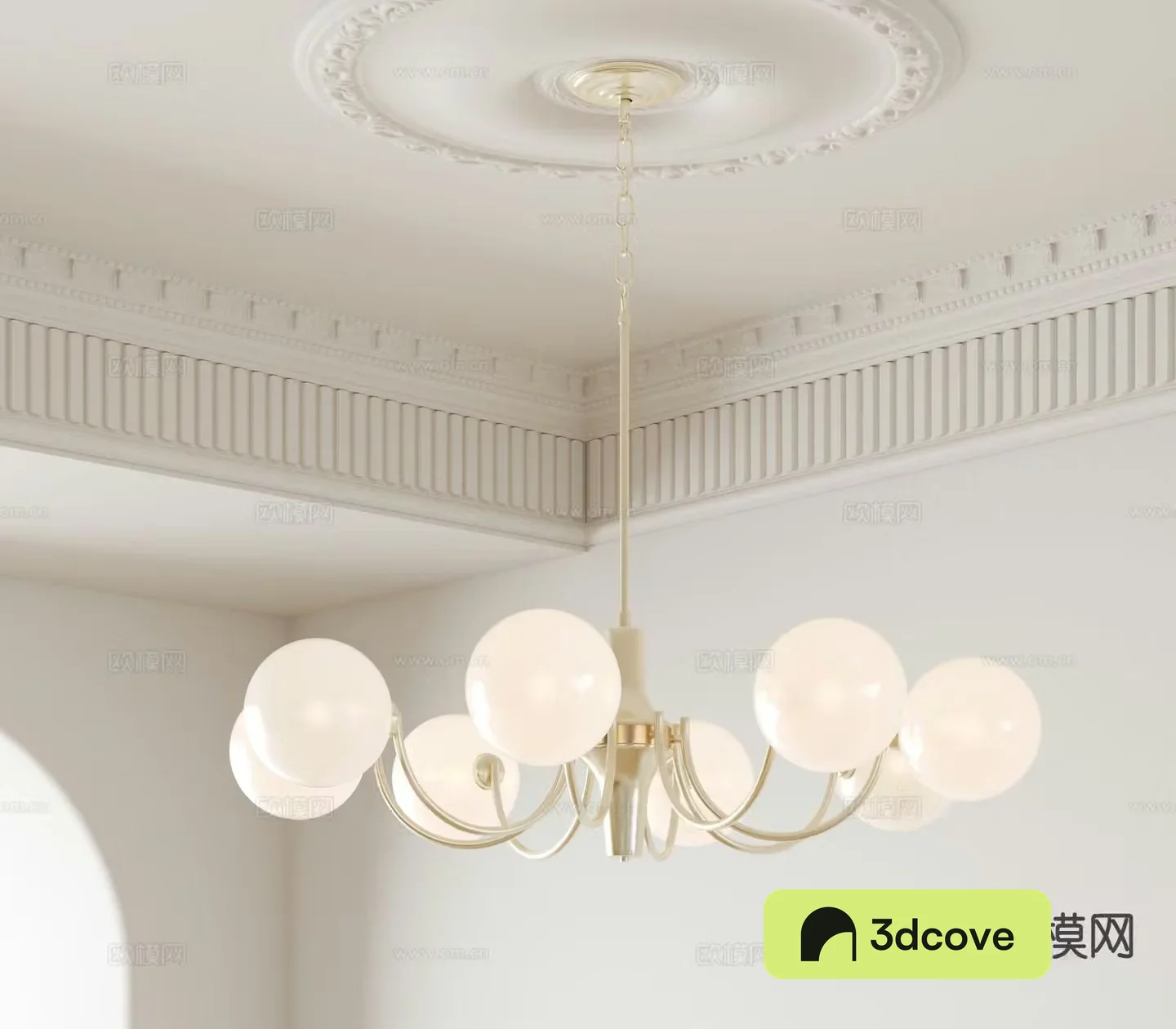 French chandelier multi-head chandelier