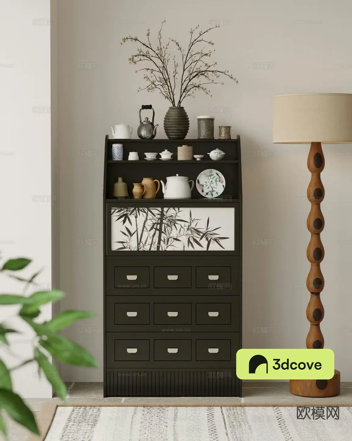 New Chinese style tea cabinet
