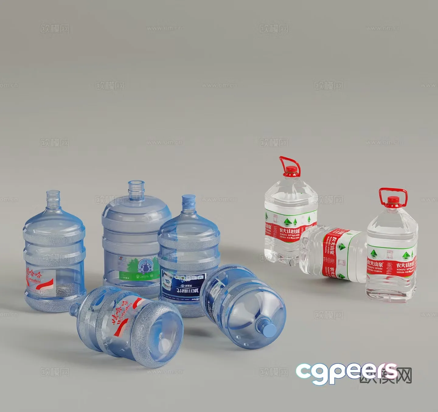 Mineral water Modern other supplies 3D model