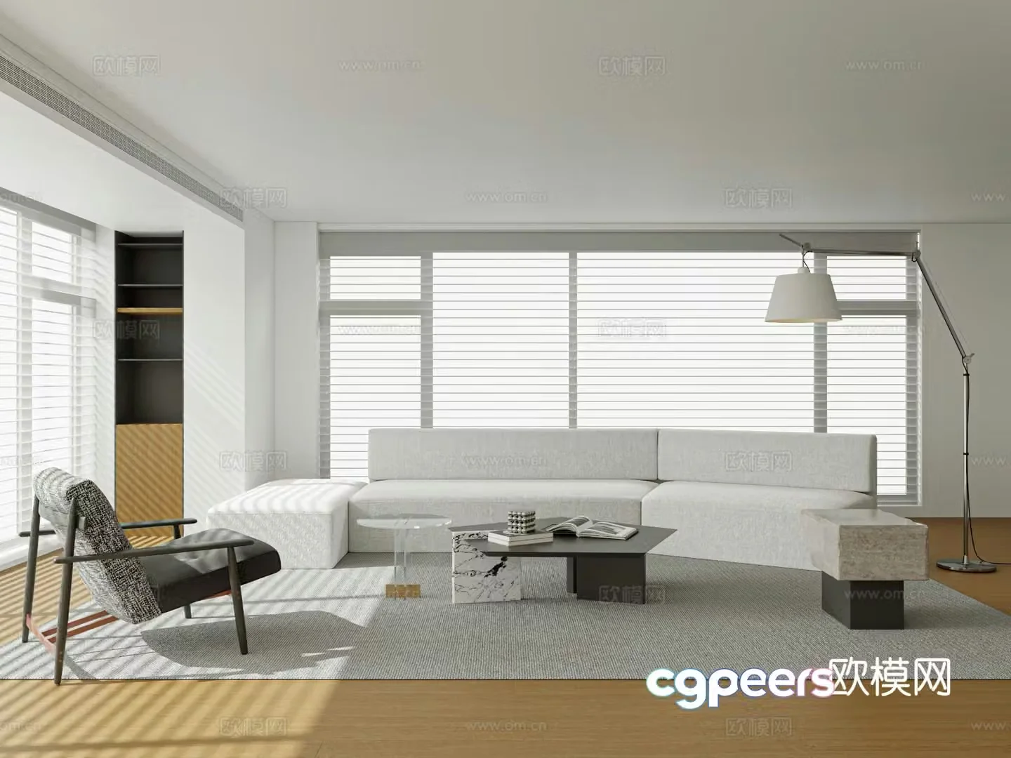 Modern living room 3d model