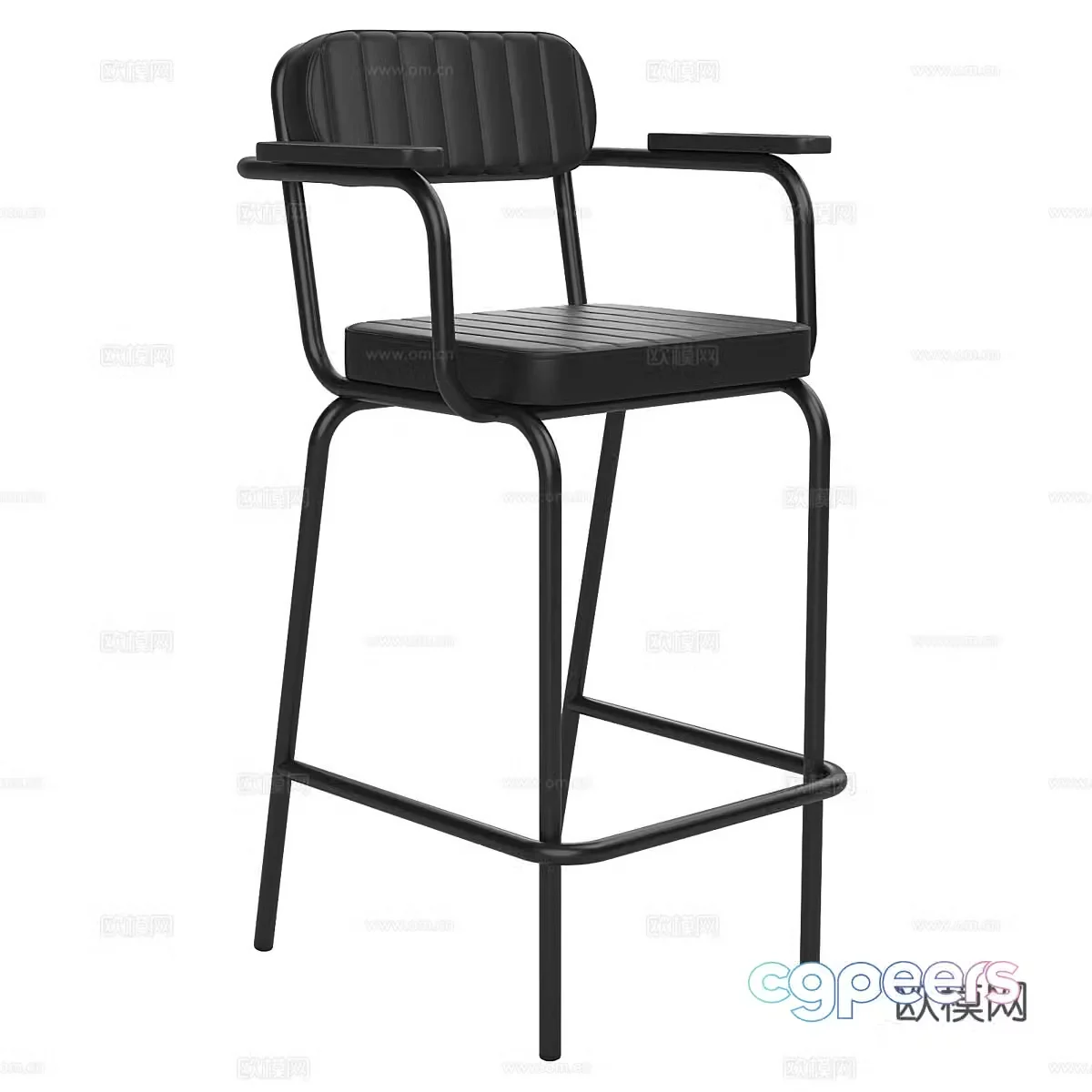 Modern simple bar chair chair chair simple bar chair casual bar chair stool 3d model
