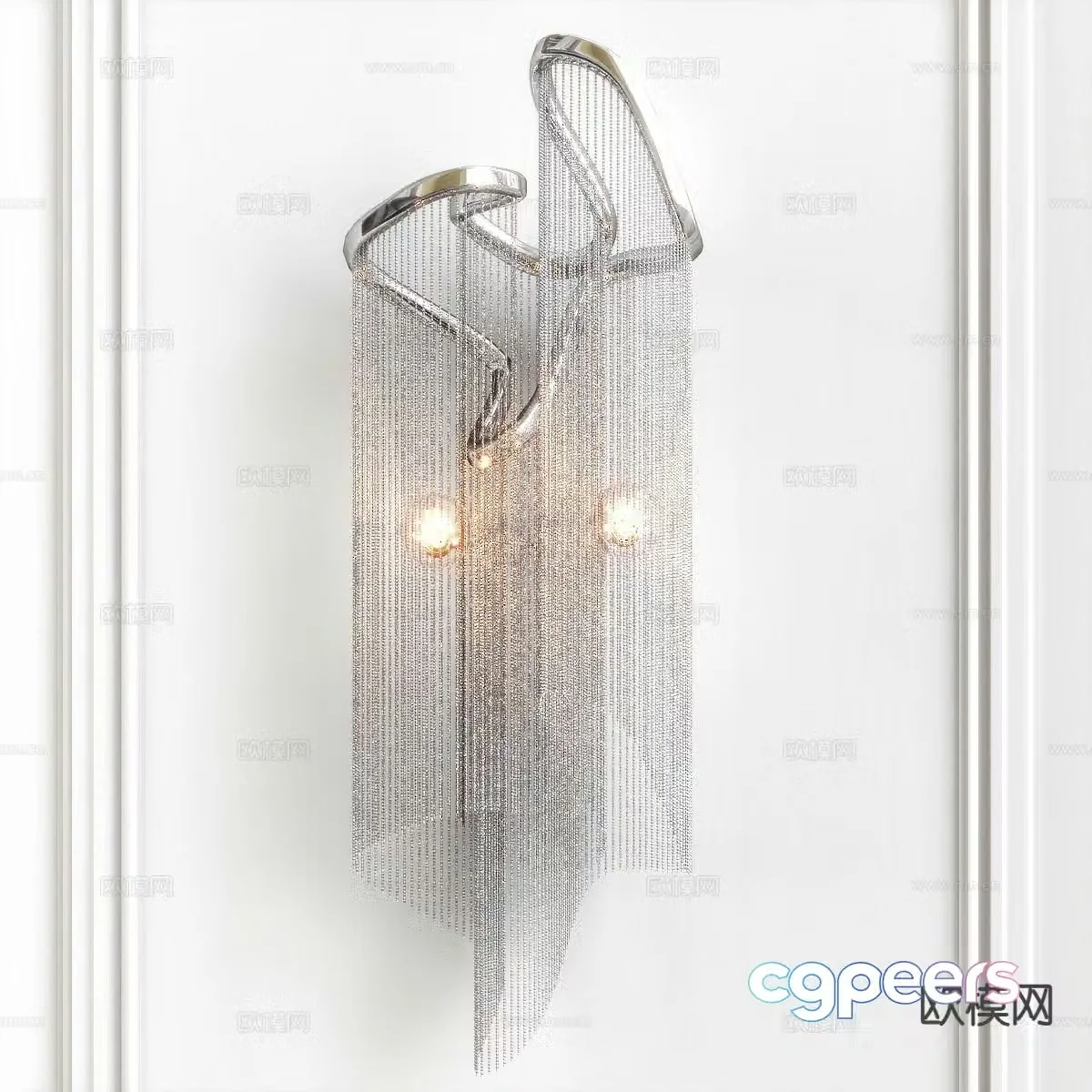 Light luxury wall lamp artistic wall lamp 3d model