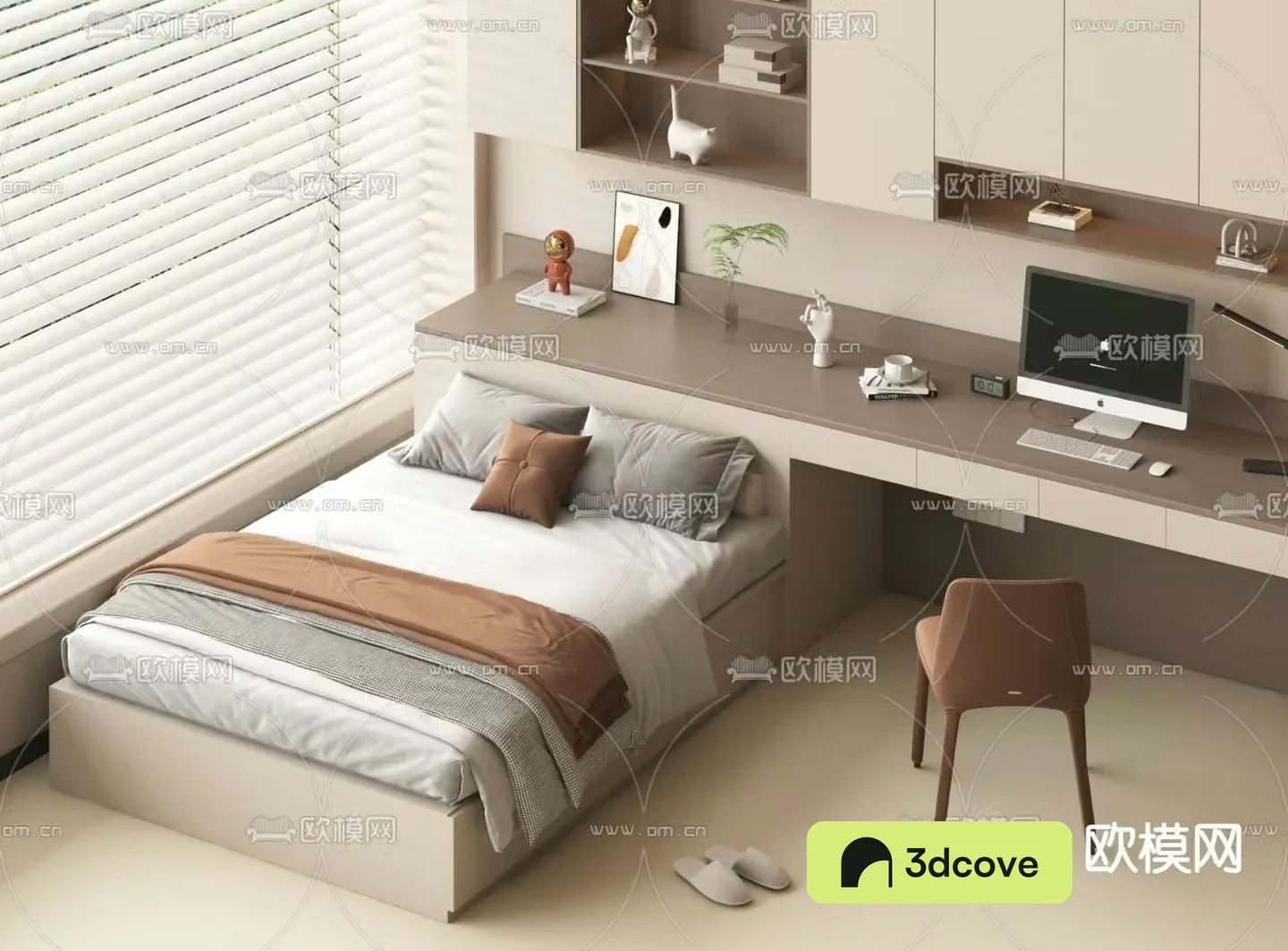 Modern double bed
