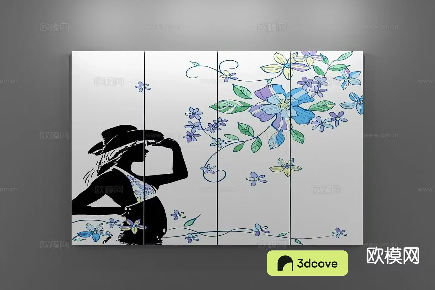 Nordic decorative painting figure painting hanging painting