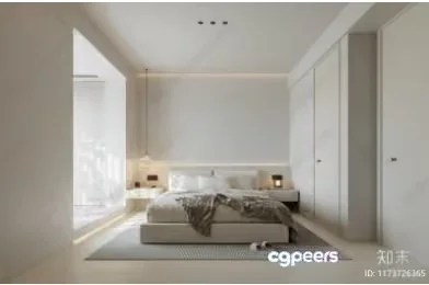 Cozy Bedroom 3D Model – 7963 – CORONA Render