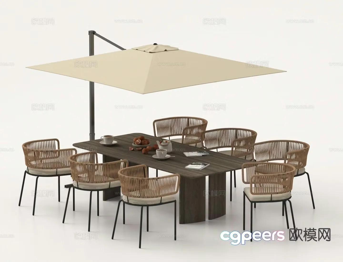 Outdoor tables and chairs camping tables and chairs 3d model