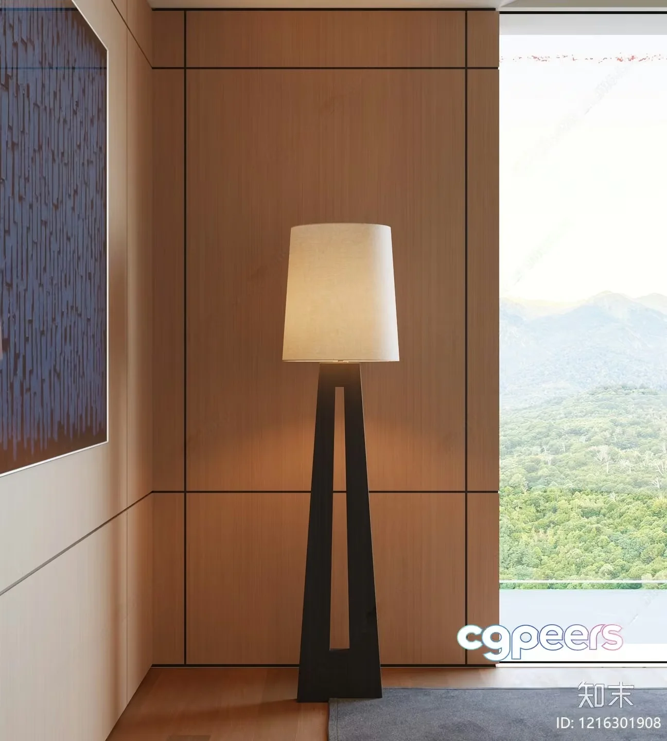Modern Floor Lamp 3D Model – 14849 – VRAY Render