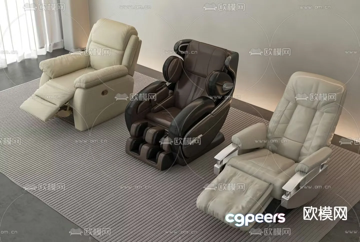 Massage sofa Massage chair 3d model