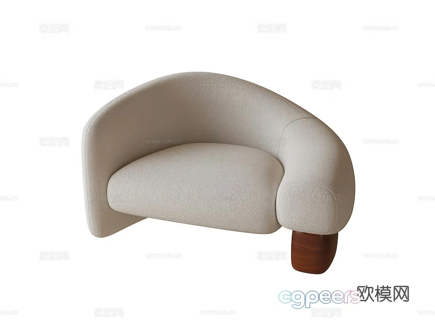 Modern sofa chair leisure chair 3d model